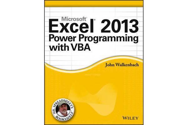 Excel 2013 Power Programming with VBA