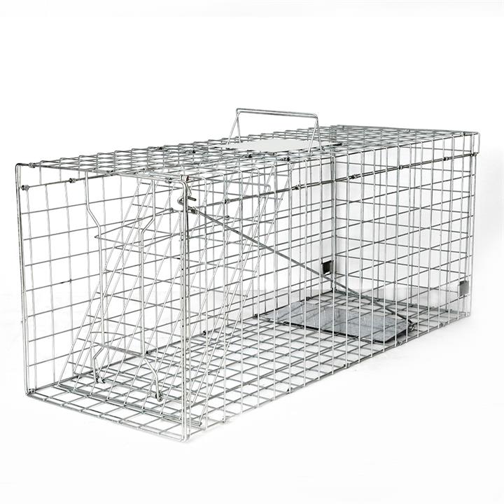 Extra Large Animal Trap Galvanised Wire Live Trap Possum Fox Rabbit Cat 180 x 40cm