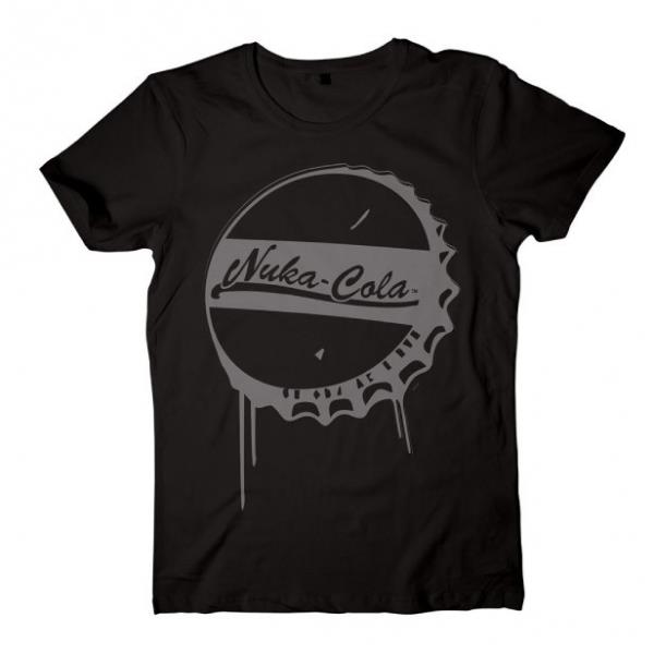 Fallout 4 Nuka Cola Bottle Cap X-large T-shirt (black)