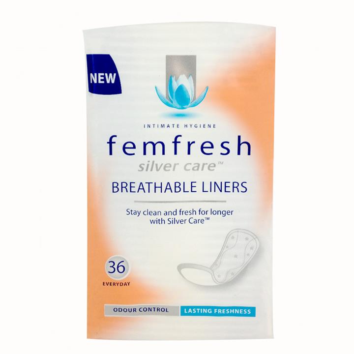 Femfresh Silver Care Breathable Liners X 36