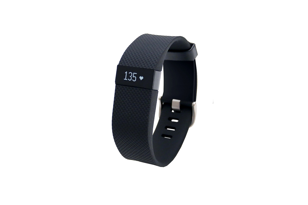 Fitbit Charge HR Heart Rate + Activity Wristband (Large, Black)