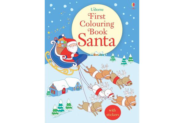 First Colouring Book Santa + stickers