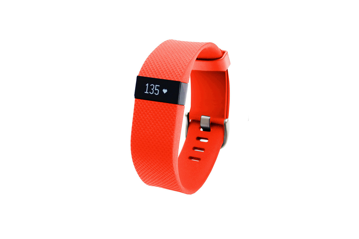 Fitbit Charge HR Heart Rate + Activity Wristband (Large, Tangerine)