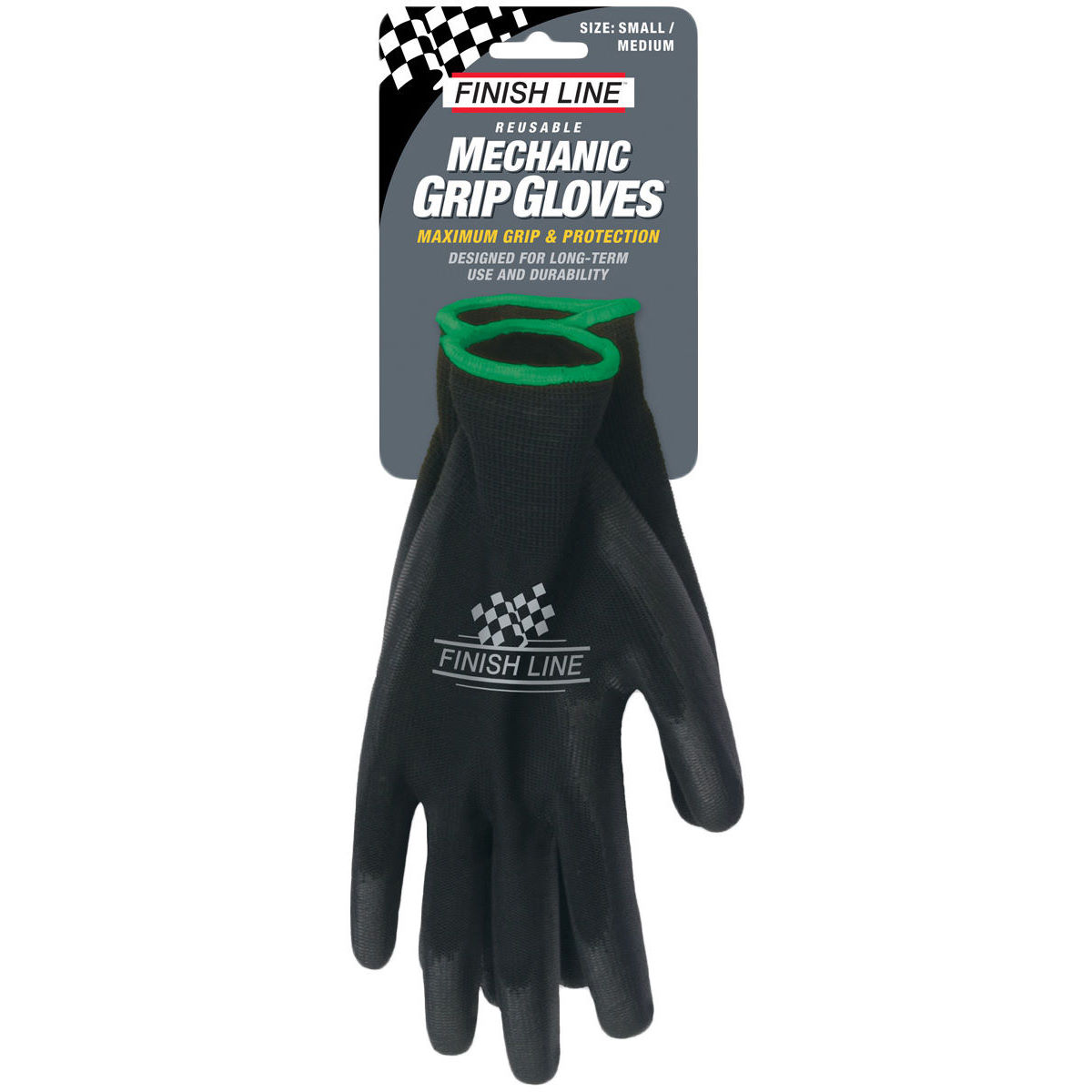 Finish Line Mechanic Grip Gloves - Small/Med | Workshop Tools