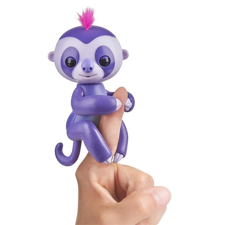 Fingerlings Interactive Sloth - Marge the Purple Sloth