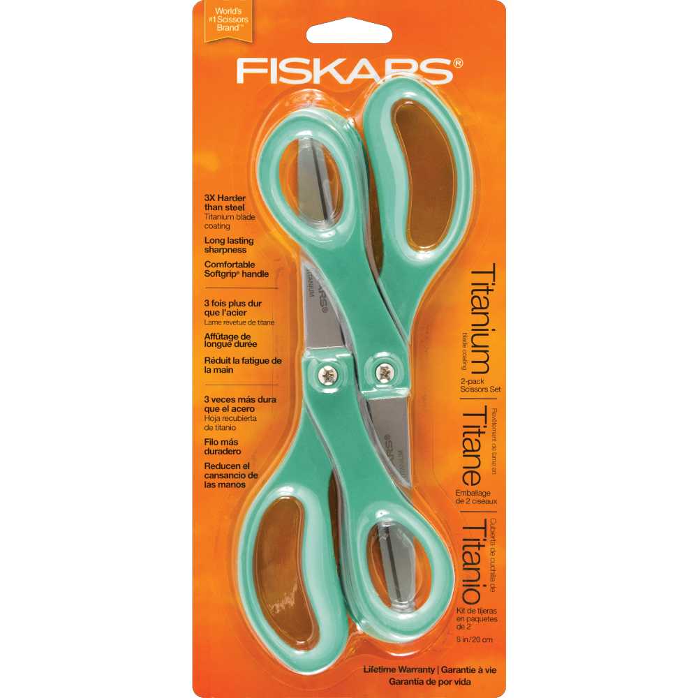 Fiskars Titanium Soft Grip Scissors