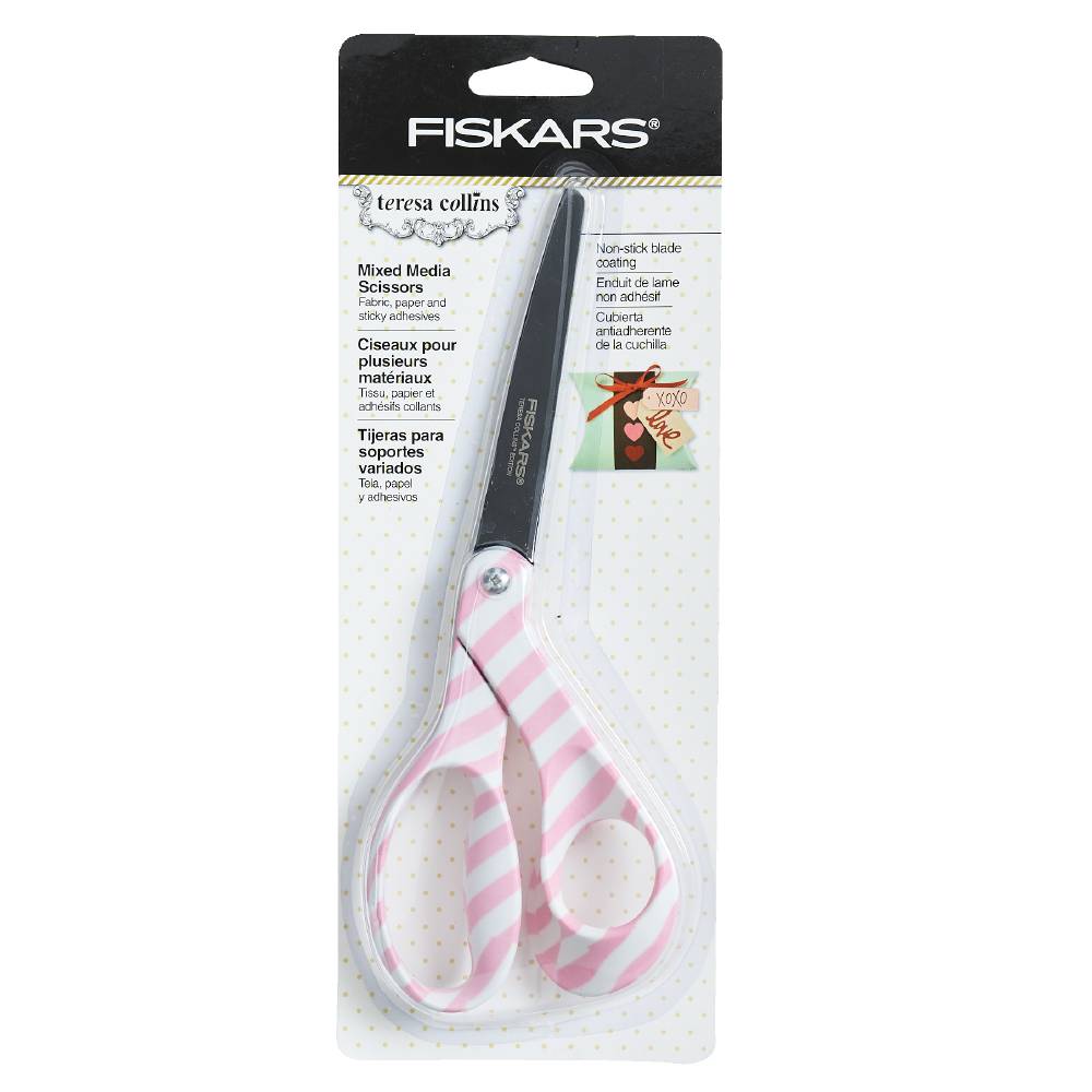 Fiskars Teresa Collins Bent Non-Stick Scissors