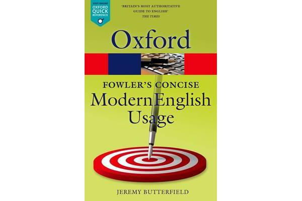 Fowler's Concise Dictionary of Modern English Usage