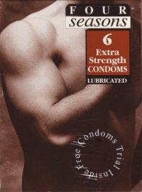 Four Seasons Extra Strength Condoms - 6 Pack