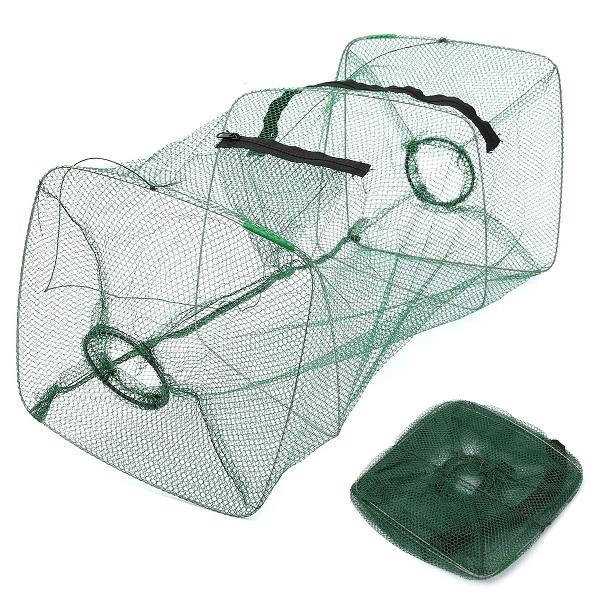 Foldable Fishing Bait Trap Cast Dip Net Cage Crab Fish Minnow Crawdad Shrimp