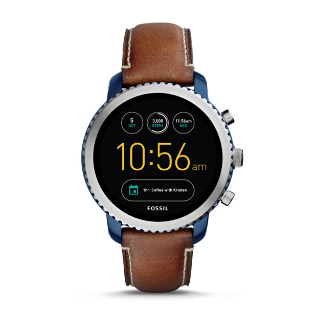 Fossil WOMEN Gen 3 Smartwatch  Q Explorist Luggage Leather