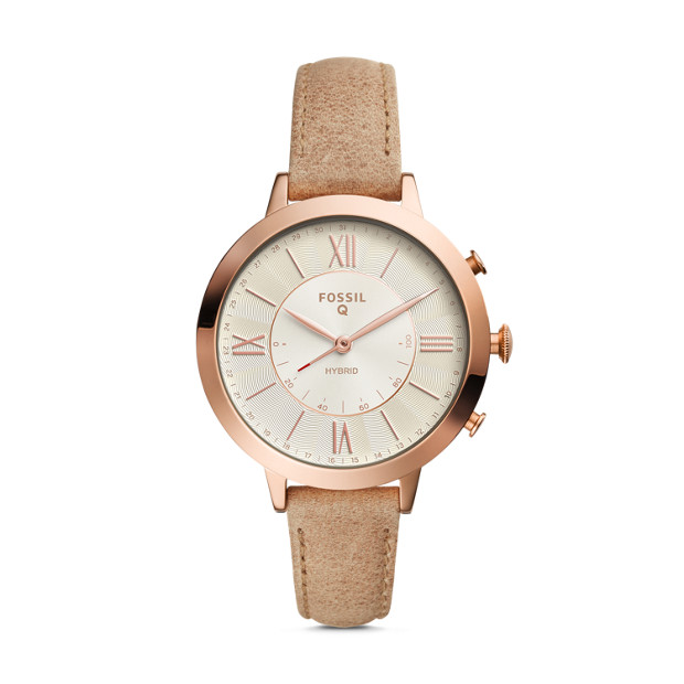 Fossil WOMEN Hybrid Smartwatch  Q Jacqueline Bone Leather