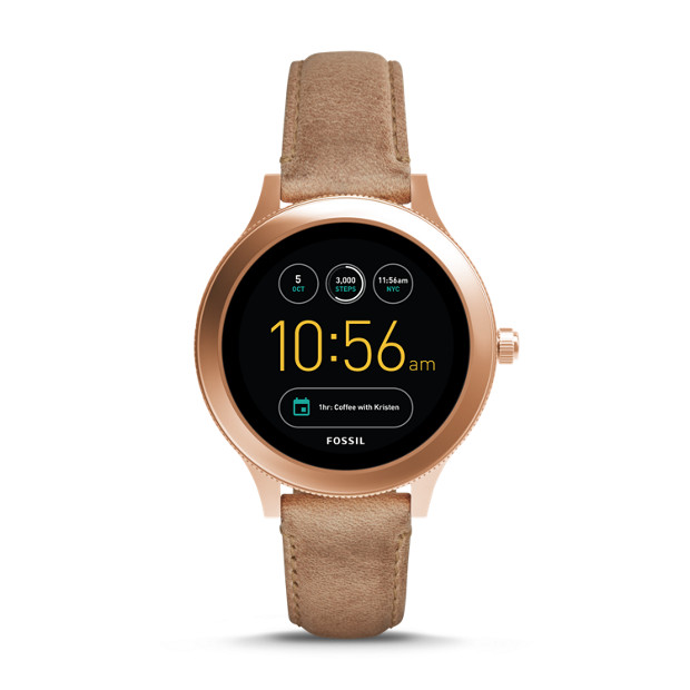 Fossil WOMEN Gen 3 Smartwatch  Q Venture Sand Leather