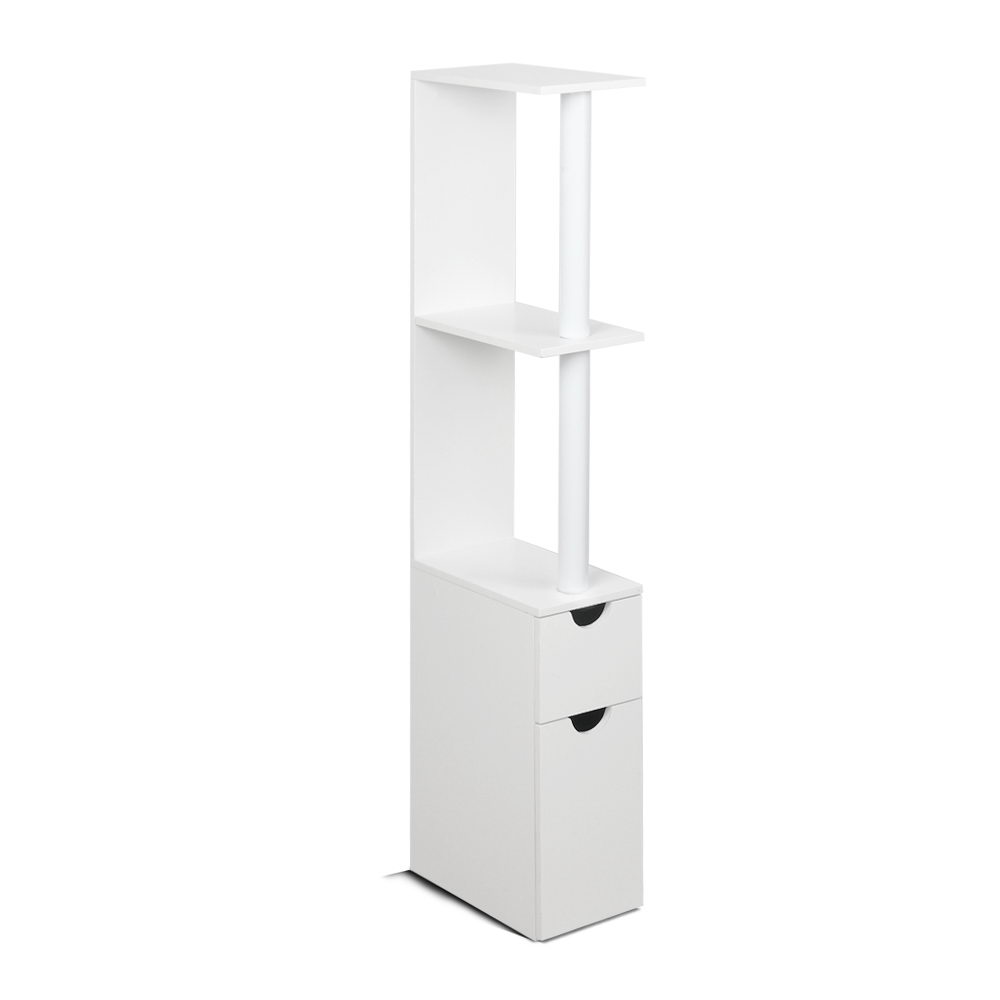 Freestanding Bathroom Storage Cabinet (White)