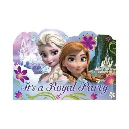 Frozen Party Invitations with Envelopes - Pack of 8