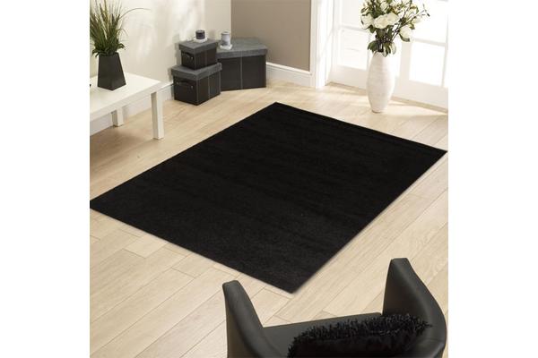 Funky Urban Shag Rug - Black 230x160cm