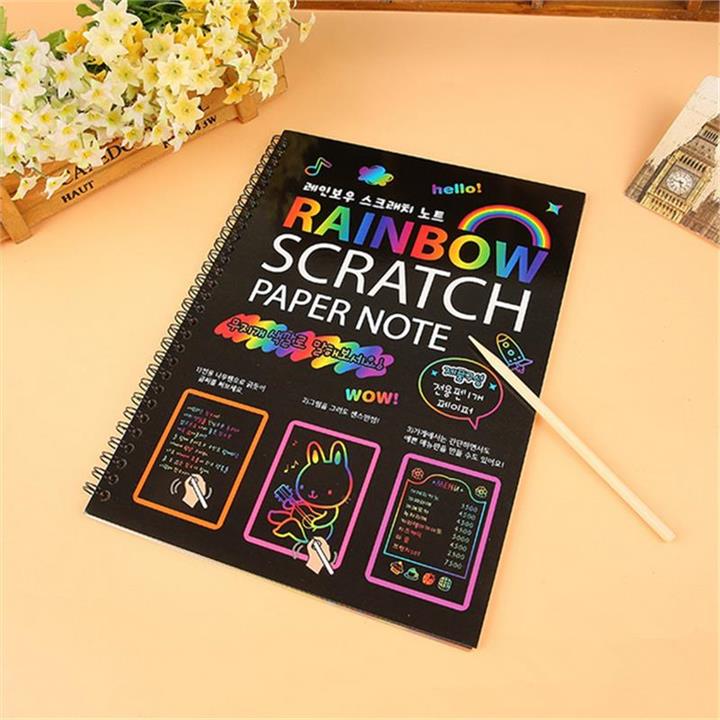 Fun DIY Doodling Scratch Painting Toy Big Blow Painting Children Educational Toys