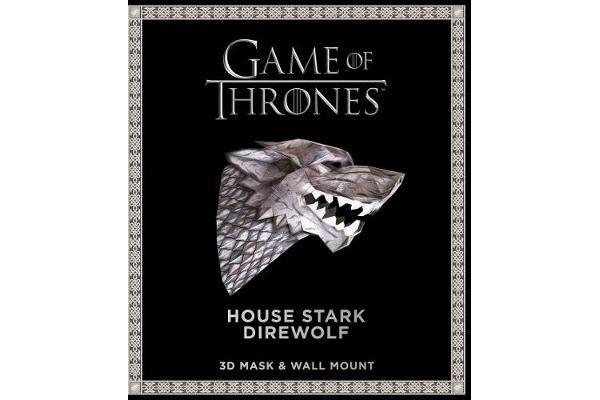 Game of Thrones Mask and Wall Mount - House Stark Wolf