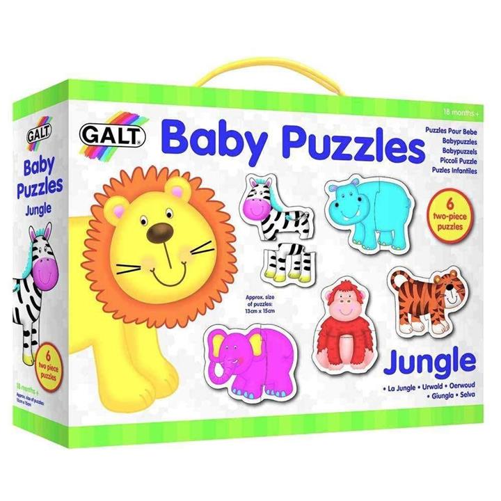 Galt Baby Puzzles Jungle - 6 Puzzle Box