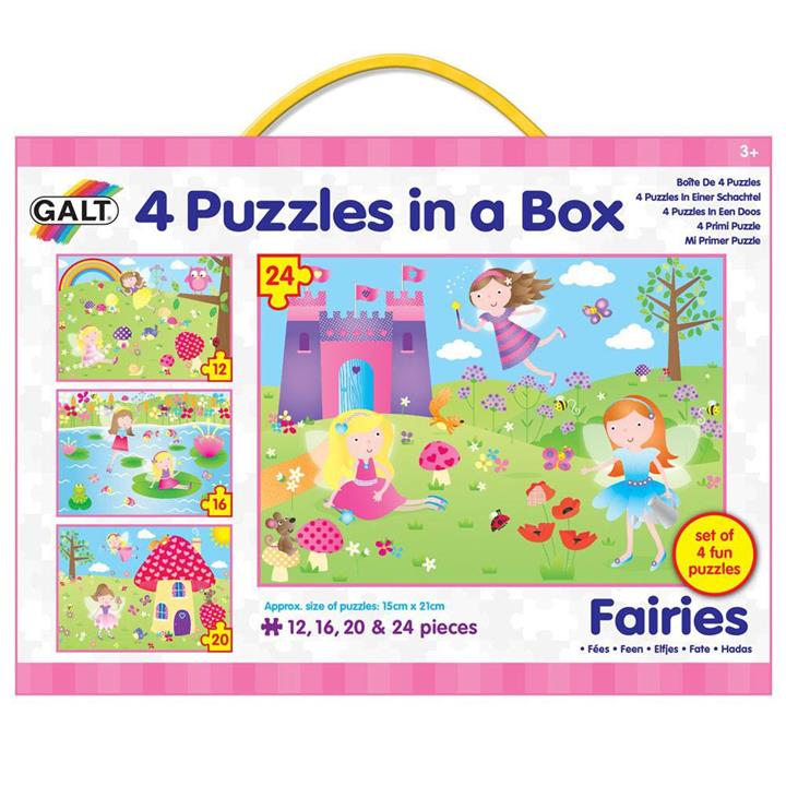 Galt Four Puzzles in a Box - Fairies