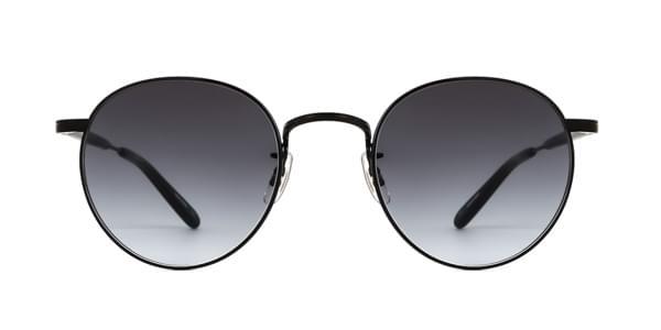 Garrett Leight Sunglasses Wilson M  Black With Semi-Flat Grey Black 4005 BK/SFGG