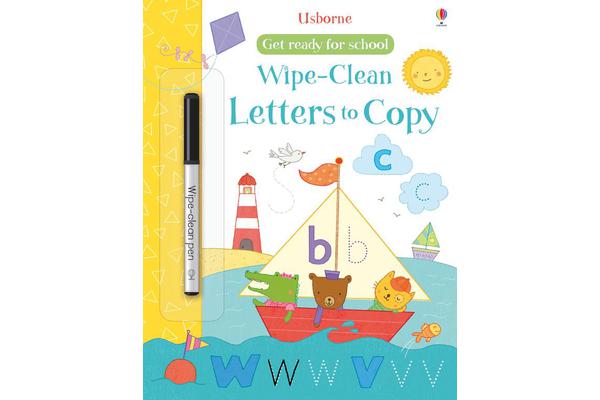 Get Ready for School Wipe-Clean Letters to Copy