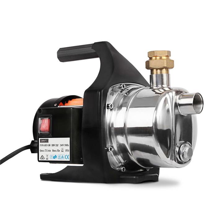 Giantz 1500W Water Pump Weatherised Stainless Steel Water Tank Pond Pool Irrigation 72L/min