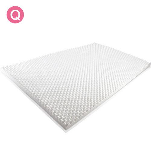 Giselle Bedding Egg Crate Foam Mattress Topper w/ Ultra Pressure Relieving 5cm Foam Underlay Queen