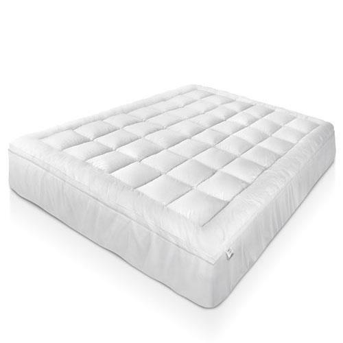 Giselle Bedding Microfibre Ultra Soft Pillowtop Mattress Topper Memory Resistant Pad Cover King