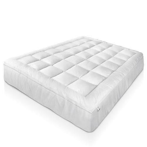 Giselle Bedding Microfibre Ultra Soft Pillowtop Mattress Topper Memory Resistant Pad Cover Queen