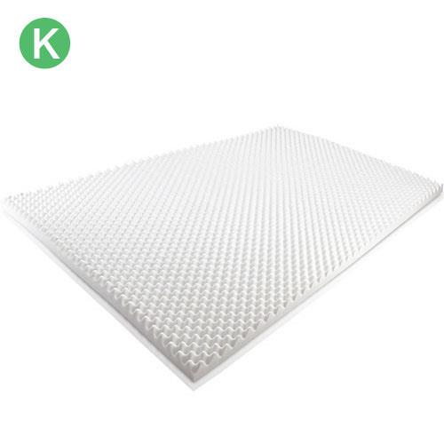 Giselle Bedding Egg Crate Foam Mattress Topper w/ Ultra Pressure Relieving 5cm Foam Underlay King