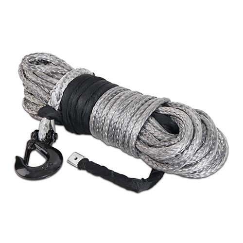 Giantz 30m Dyneema SK75 Winch Rope Hook Synthetic Recovery Cable