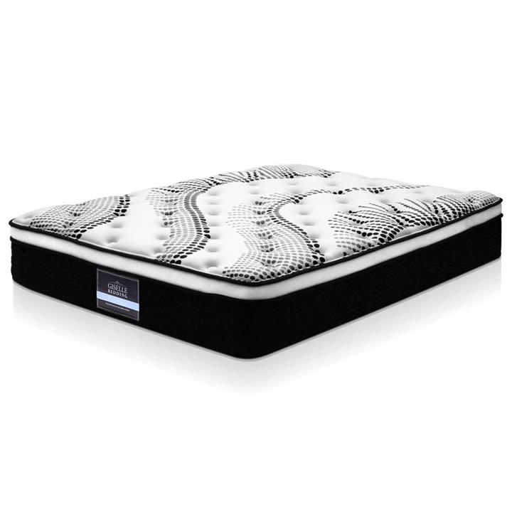 Giselle Bedding Queen Mattress Euro Top 5 Zone Pockets Springs High Resilience Foam Medium Firmness