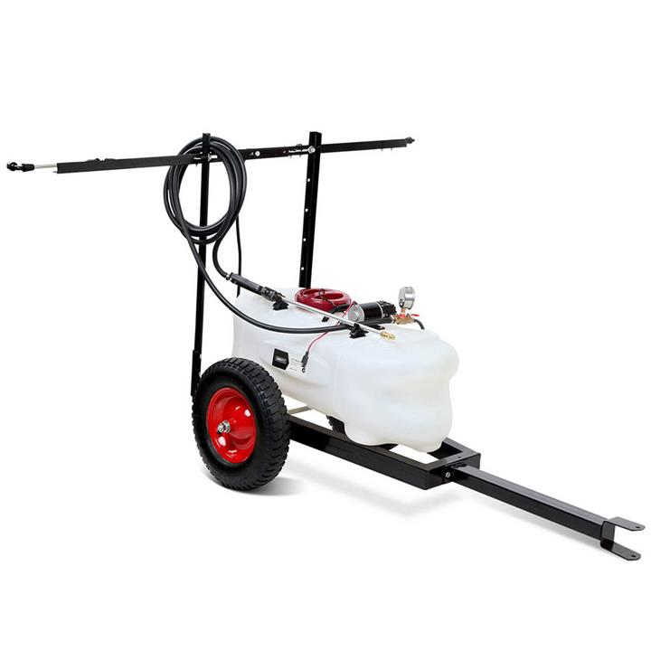 Giantz 60L Weed Sprayer w/ Trailer 12V Pump Tank Chemical Boom Spray Spot Wand for ATV Quadbike