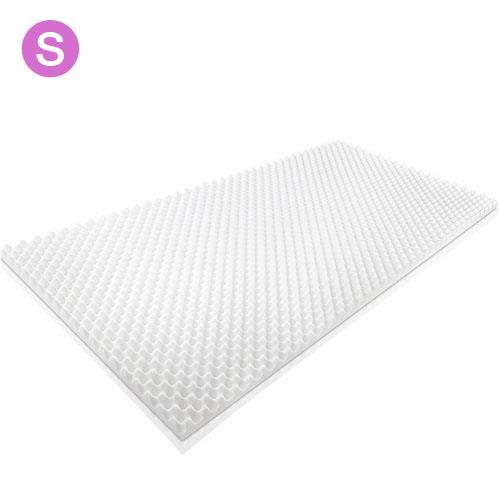 Giselle Bedding Egg Crate Foam Mattress Topper w/ Ultra Pressure Relieving 5cm Foam Underlay Single