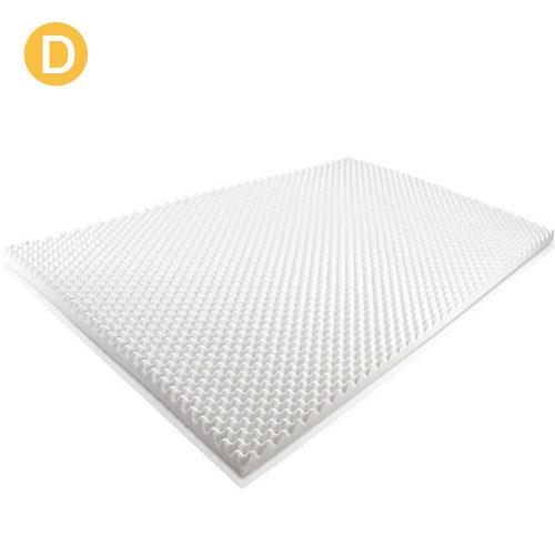 Giselle Bedding Egg Crate Foam Mattress Topper w/ Ultra Pressure Relieving 5cm Foam Underlay Double