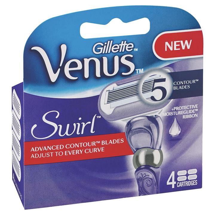 Gillette For Women Venus Swirl Cartridges X 4