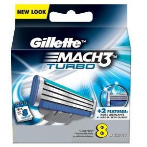 Gillette Mach 3 Turbo Cartridge X 8