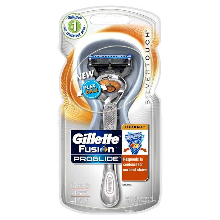 Gillette Fusion Proglide Silvertouch (Manual) with 1 Cartridge