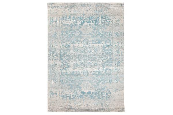 Glacier White Blue Transitional Rug 400x300cm