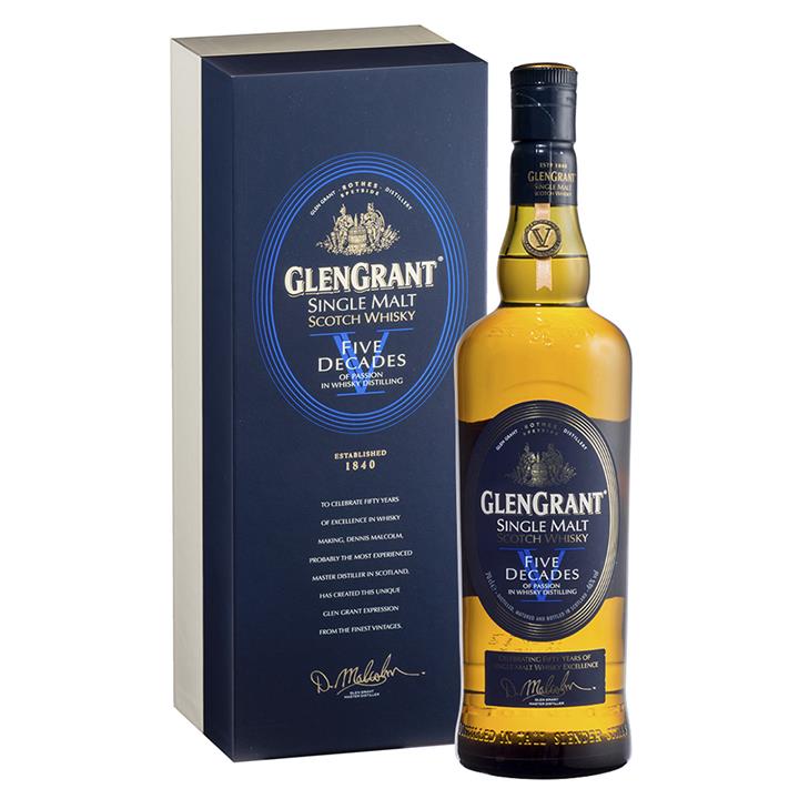 Glen Grant Five Decades Limited Edition Single Malt Whisky 700mL