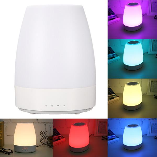 GLIME Wake up Light Sunrise Simulation Alarm Clock Lamp Bluetooth Speaker Colorful Night Light