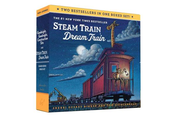 Goodnight, Goodnight, Construction Site and Steam Train, Dream Train Board Books Boxed Set