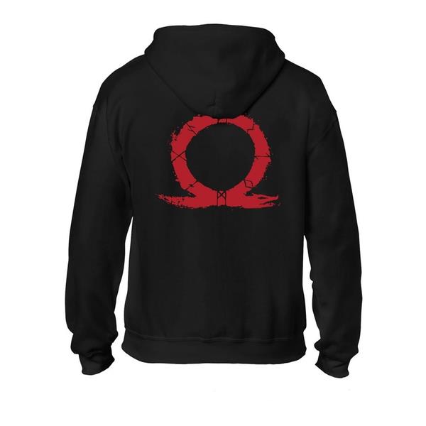 God Of War - Serpent Logo Men's Xx-large Full Length Zipper Hoodie - B