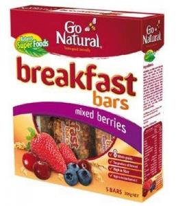 Go Natural Breakfast Bar Mixed Berries 200g