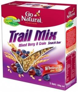 Go Natural Trail Mix W/Grain Mix Berries (5Bars) 200g