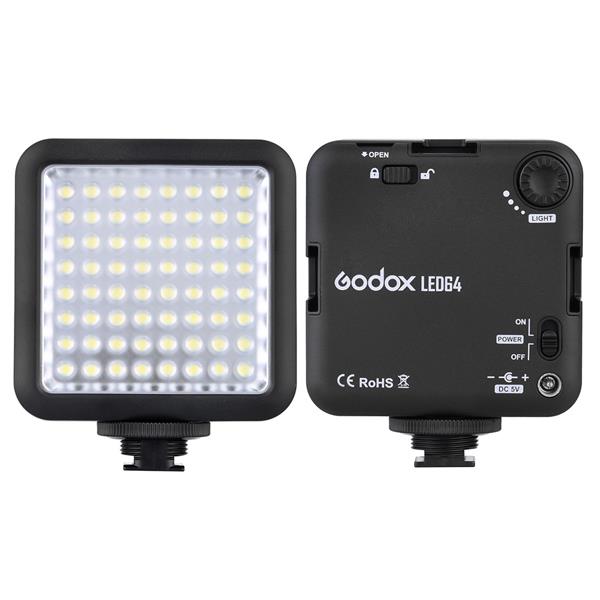 Godox LED64 LED Lamp Video Light for DSLR Camera Camcorder mini DVR Interview Macro photography