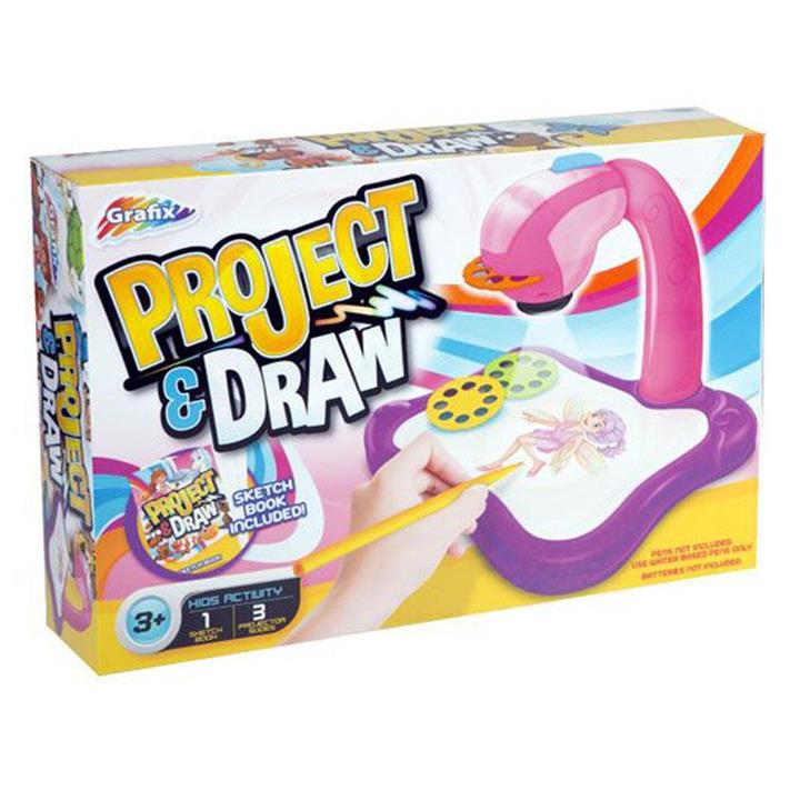 Grafix Project & Draw Art Projector Set - Pink