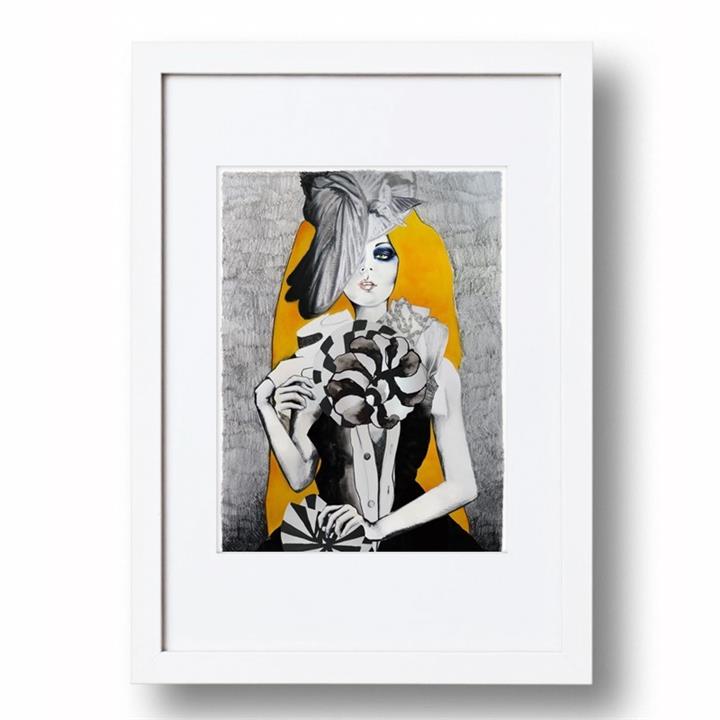 Graphic Fan Girl | Signed Artist's Print | Various Sizes for easy framing