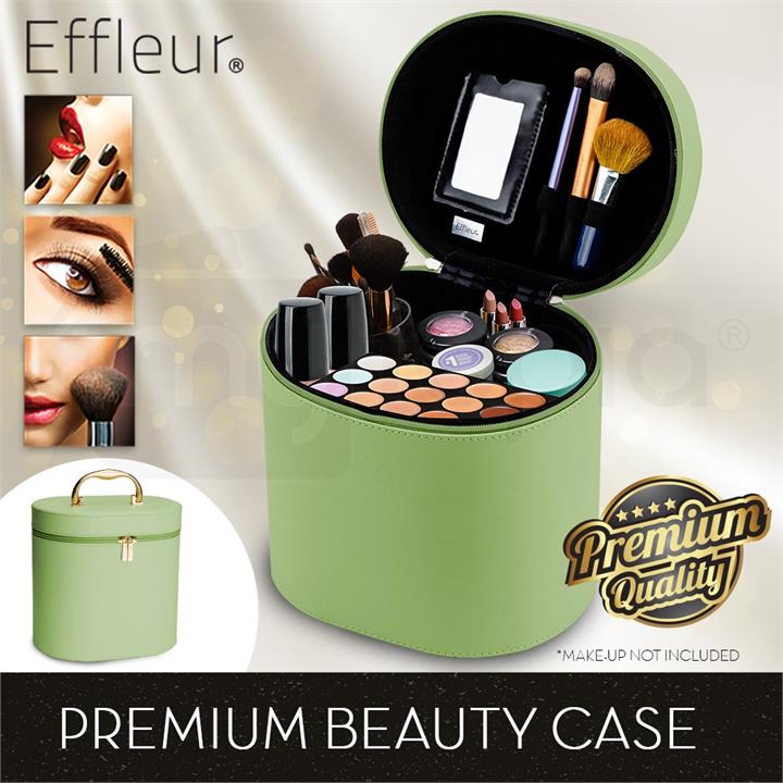 Green Oval Cosmetic Makeup Case